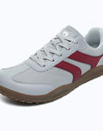 Dannto Frond - Non-Slip Zero Drop Barefoot Sneakers light gray shown from a three-quarter view