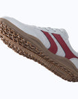 Dannto Frond - Non-Slip Zero Drop Barefoot Sneakers light gray shown from an outsole view, highlighting the non-slip tread
