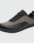 Aero N4 - khaki wide toe box barefoot for men women shown from a three quarter view