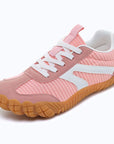 Dannto pink - 3E Width Wide Toe Box Barefoot Walking Shoes shown from a three quarter view
