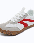 Dannto white - 3E Width Wide Toe Box Barefoot Walking Shoes shown from a three quarter view