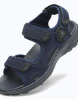 Dannto Trekport F5 - Men's Hiking Sandals blue shown from a three-quarter view