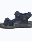 Dannto Trekport F5 - Men's Hiking Sandals blue shown from the side