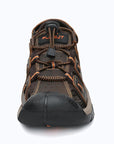 Dannto Trekport S3 - Men's Hiking Sandals dark brown shown from the front