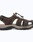 Dannto Trekport S3 - Men's Hiking Sandals dark brown shown from the side