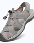 Dannto Trailport N2 - Women's Hiking Sandals pink shown from a three-quarter view