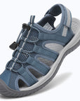 Dannto Trailport N3 - Women's Hiking Sandals blue shown from a three-quarter view