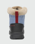Dannto women‘s blue winter snow Boots shown from the back