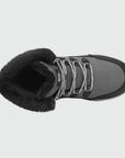 Dannto women‘s dark gray winter snow Boots shown from the top