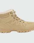 Dannto men‘s khaki winter snow boots shown from the side