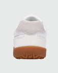 Wide Toe Box Barefoot Shoes White-Gray shown from the back