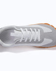 Dannto white2 - 3E Width Wide Toe Box Barefoot Walking Shoes shown from the top