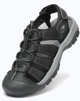 Dannto Trekport N2 - Men's Hiking Sandals black shown from a three-quarter view
