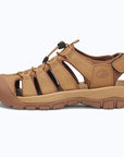 Dannto Trekport N2 - Men's Hiking Sandals light brown shown from the side