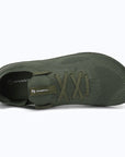 Dannto green zero drop barefoot sneakers shown from the top