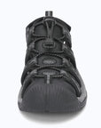 Dannto women's trailport H2 sandal black gray shown from the front