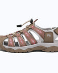 Dannto women's trailport H2 sandal khaki shown from the side