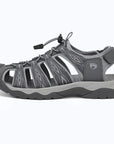 Dannto women's trailport H2 sandal medium gray shown from the side