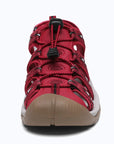 Dannto women's trailport H2 sandal red shown from the front