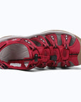 Dannto women's trailport H2 sandal red shown from the top