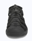 Dannto women's closed toe hiking sandals S2 black shown from the front