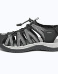 Dannto women's hiking sandals S2 black shown from the side