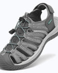 sandals S2 gray shown from a three quarter view
