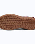 Dannto women's closed toe hiking sandals S2 red shown from the bottom