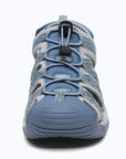 Dannto women's closed toe hiking sandals S2 blue shown from the front