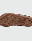 Gliss II - black wide toe box barefoot shoes for women shown from the bottom