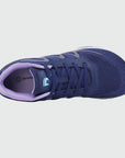 Gliss II - blue wide toe box barefoot shoes for women shown from the top