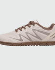 Gliss II - khaki wide toe box barefoot shoes for women shown from the side