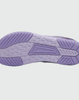 Gliss II - purple wide toe box barefoot shoes for women shown from the bottom