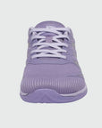 Gliss II - purple wide toe box barefoot shoes for women shown from the front