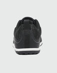 Gliss II Pro - black wide toe box barefoot shoes for women shown from the back