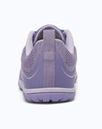 Gliss II Pro - purple wide toe box barefoot shoes for women shown from the back