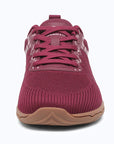 Gliss II Pro - wine red wide toe box barefoot shoes for women shown from the front