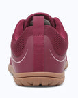 Gliss II Pro - wine red wide toe box barefoot shoes for women shown from the back