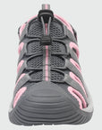 Dannto Trailport N3 - Women's hiking gray pink sandals shown from the front