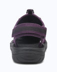 Dannto Trailport N3 - Women's hiking purple sandals shown from the back