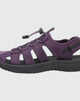 Dannto Trailport N3 - Women's hiking purple sandals shown from the side