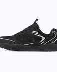 Dannto Rupes - 3E Wide Toe Box Mesh Barefoot Shoes black shown from a side view