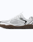 Dannto Rupes - 3E Wide Toe Box Mesh Barefoot Shoes white shown from a side view