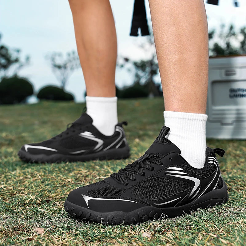 Wide-Toe Box Mesh Casual Shoes