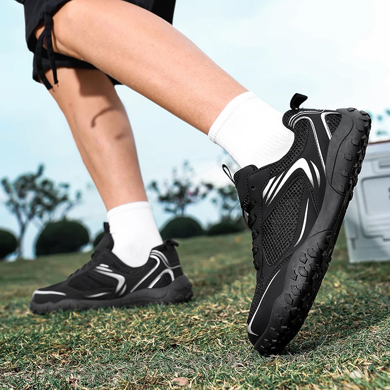 Wide-Toe Box Mesh Casual Shoes