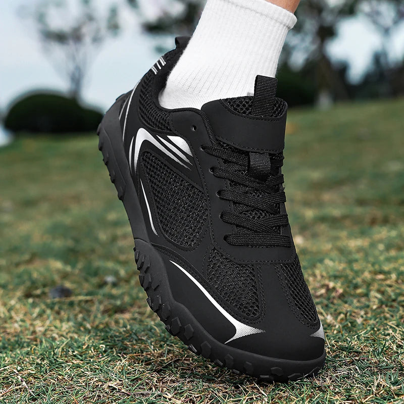 Wide-Toe Box Mesh Casual Shoes