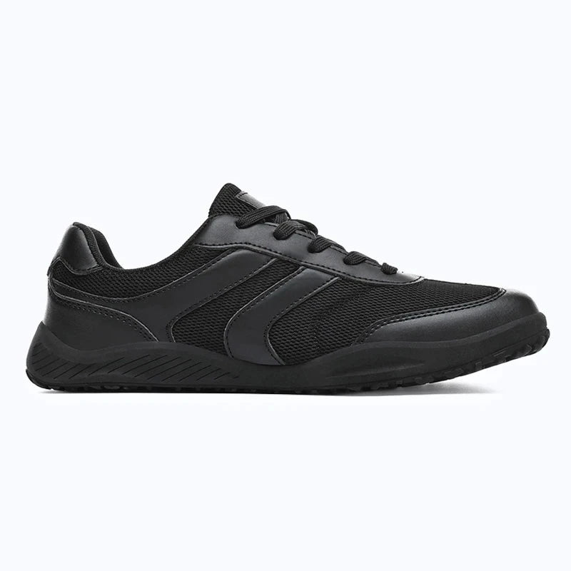 Dannto Frond - Non-Slip Zero Drop Barefoot Sneakers black shown from an inner side view