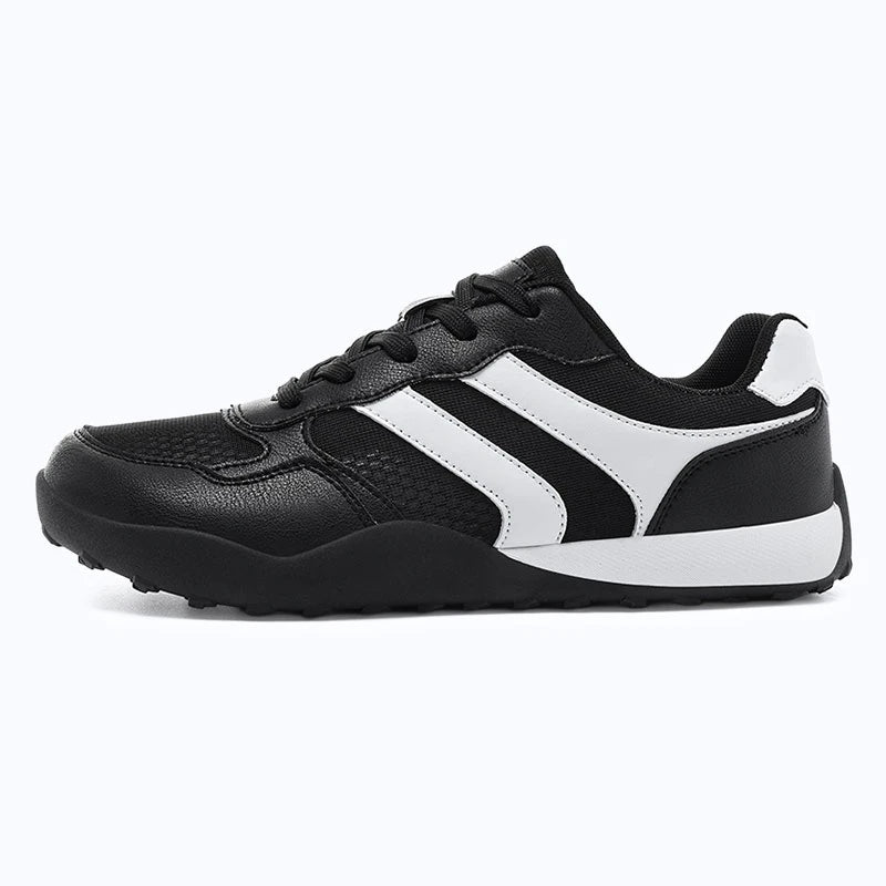 Dannto Mesh Wide - Toe Barefoot Shoes black shown from a side view
