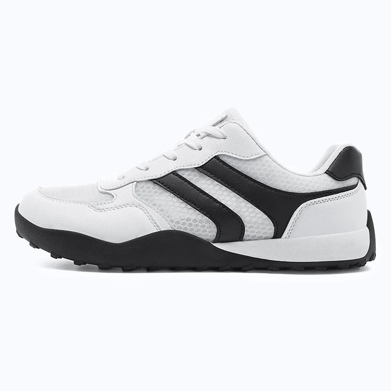 Dannto Mesh Wide - Toe Barefoot Shoes white shown from a side view