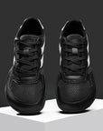 Dannto Mesh Wide - Toe Barefoot Shoes black pair shown from above